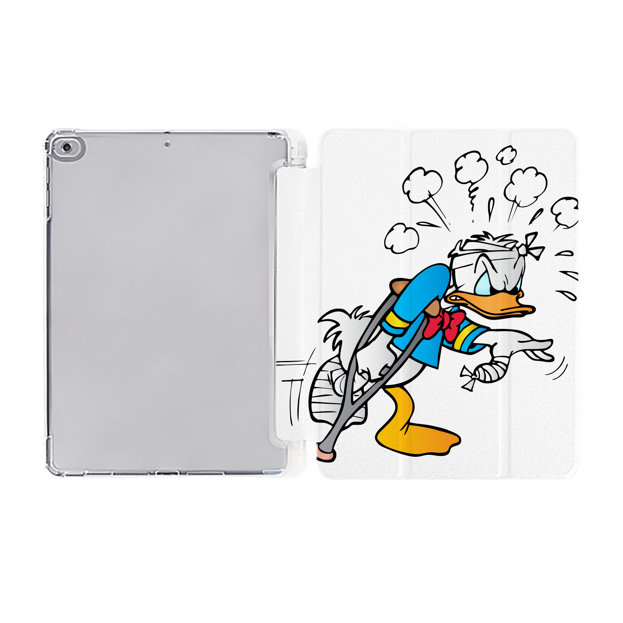 （画像用） ミッキーマウス Mickey Mouse IPad ケース ペン収納付き 三つ折りスタンド PUレザー×シリコン 対応機種9.5/10.5/10.9インチ